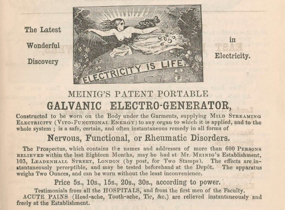 Electricity is Life (Hart's New Annual Army List 1854)