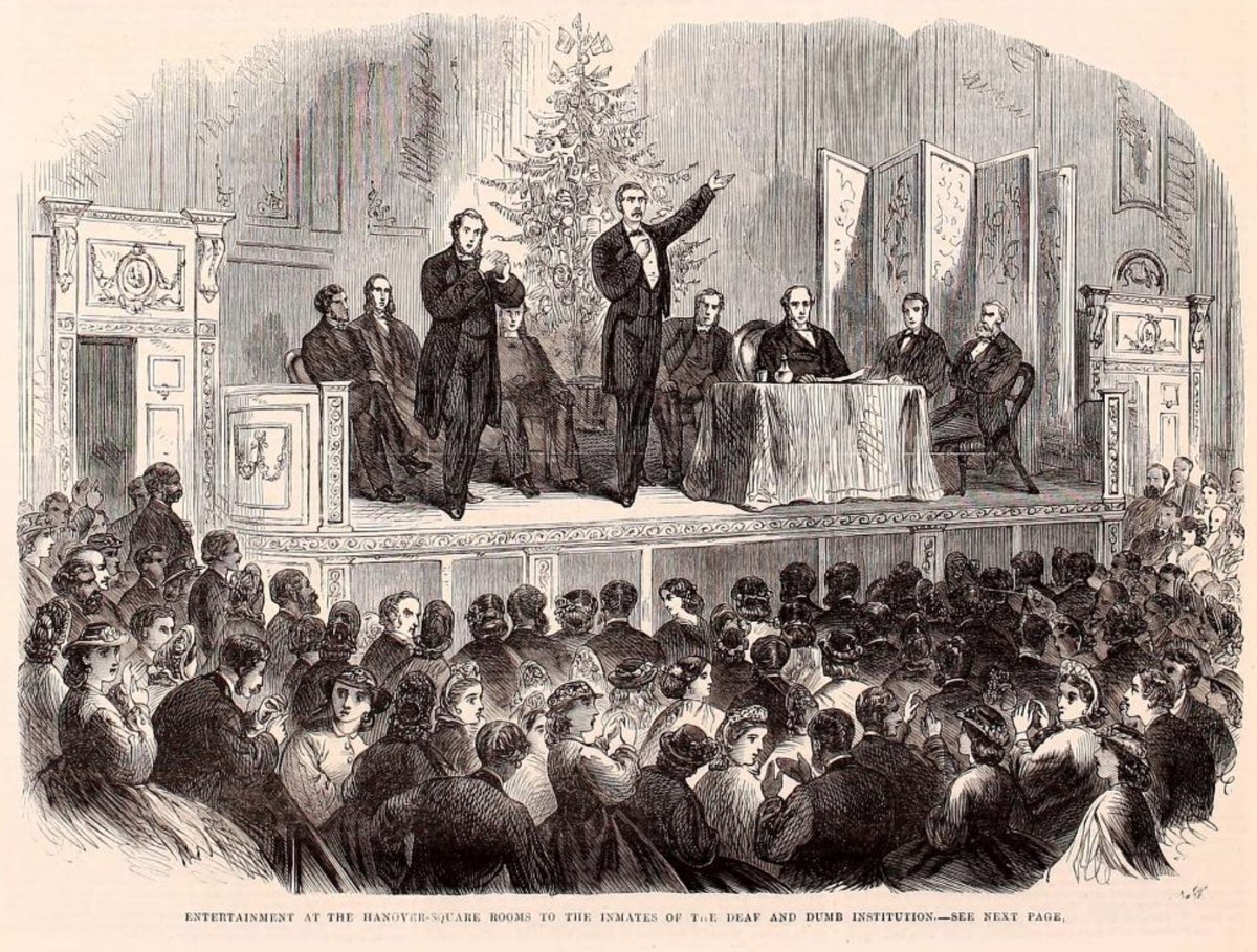 Soirée for the Association in Aid of the Deaf and Dumb (Illustrated London News 21st January 1865)