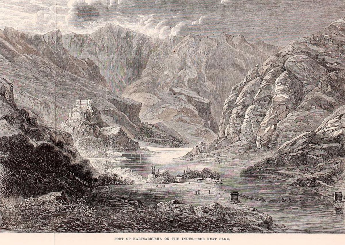 Kartsabrusha Fort, Upper Indus (Illustrated London News 4th February 1865)