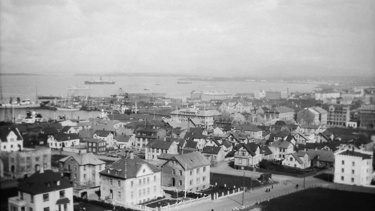 View over Reykjavik in 1930 (photo by Berit Wallenberg)