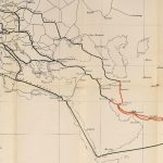 1870 Sketch Map of Telegraph Routes to India by Alfred Brasher.